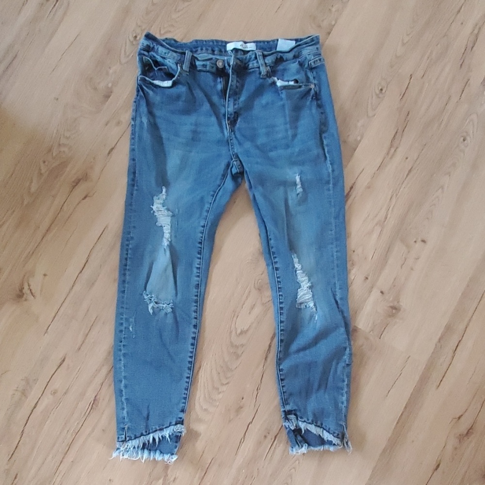 Kancan Frayed Jeans